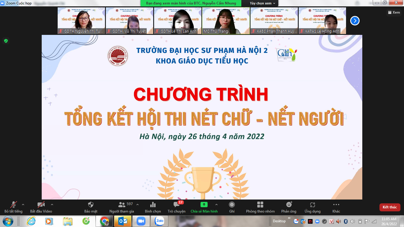 HỘI THI “NÉT CHỮ - NẾT NGƯỜI”